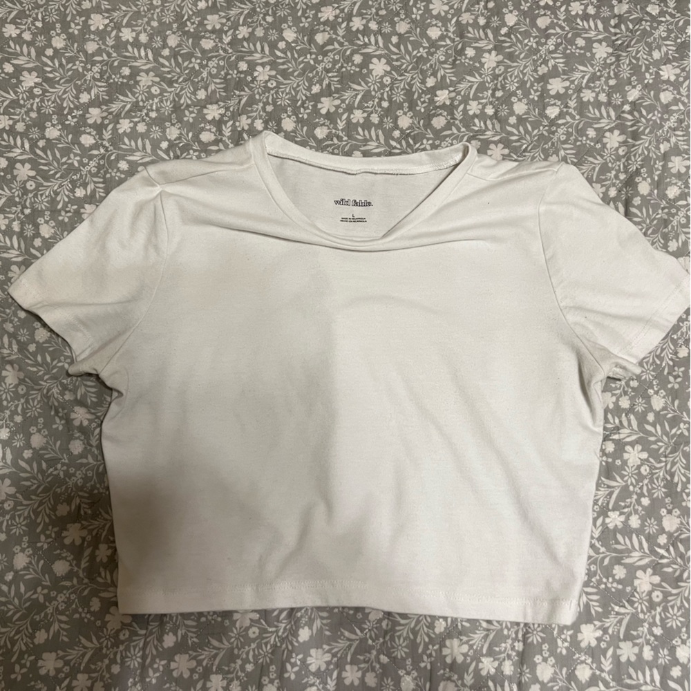 Plain white top